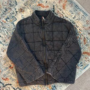 Free People Dolman Quilted Knit Jacket